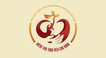 Logo Năm Mục Vụ Gia Đình 2019: “Đồng hành với những gia đình gặp khó khăn”